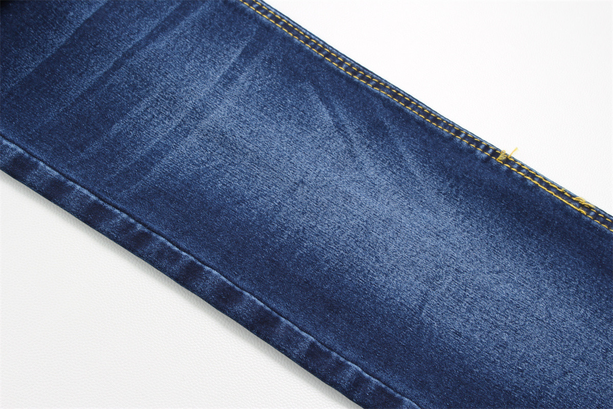 Hot Sell In Bulk 10 Oz Full Warp Slub Denim Fabric For Women Super High Stretch Fabric From Guangdong Foshan City