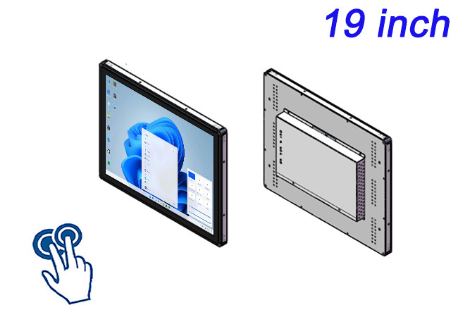 19-Inch Windows Touch Embedded Display for Point-of-Sale, Industrial Control Panels, Medical Imaging, and Transportation Ticketing