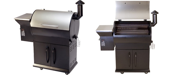 Wood Pellet Barbecue Grills Barrel BBQ Grill Drum Trolley Bucket BBQ