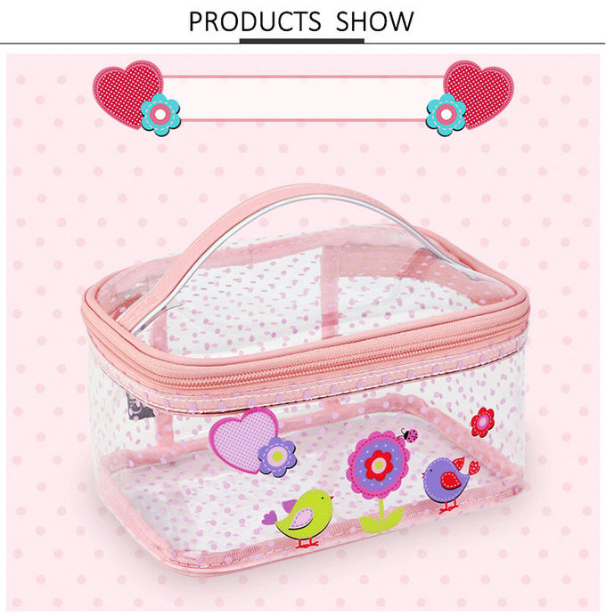 Beauty Cosmetic Case Bag Waterproof Clear Transparent Makeup Bag with Zipper