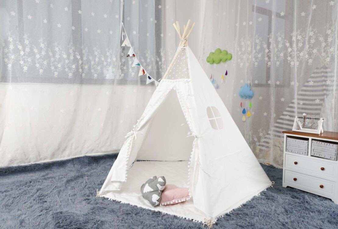 Geertop 3.8kg Cotton Canvas Kids Pop Up Play Tent