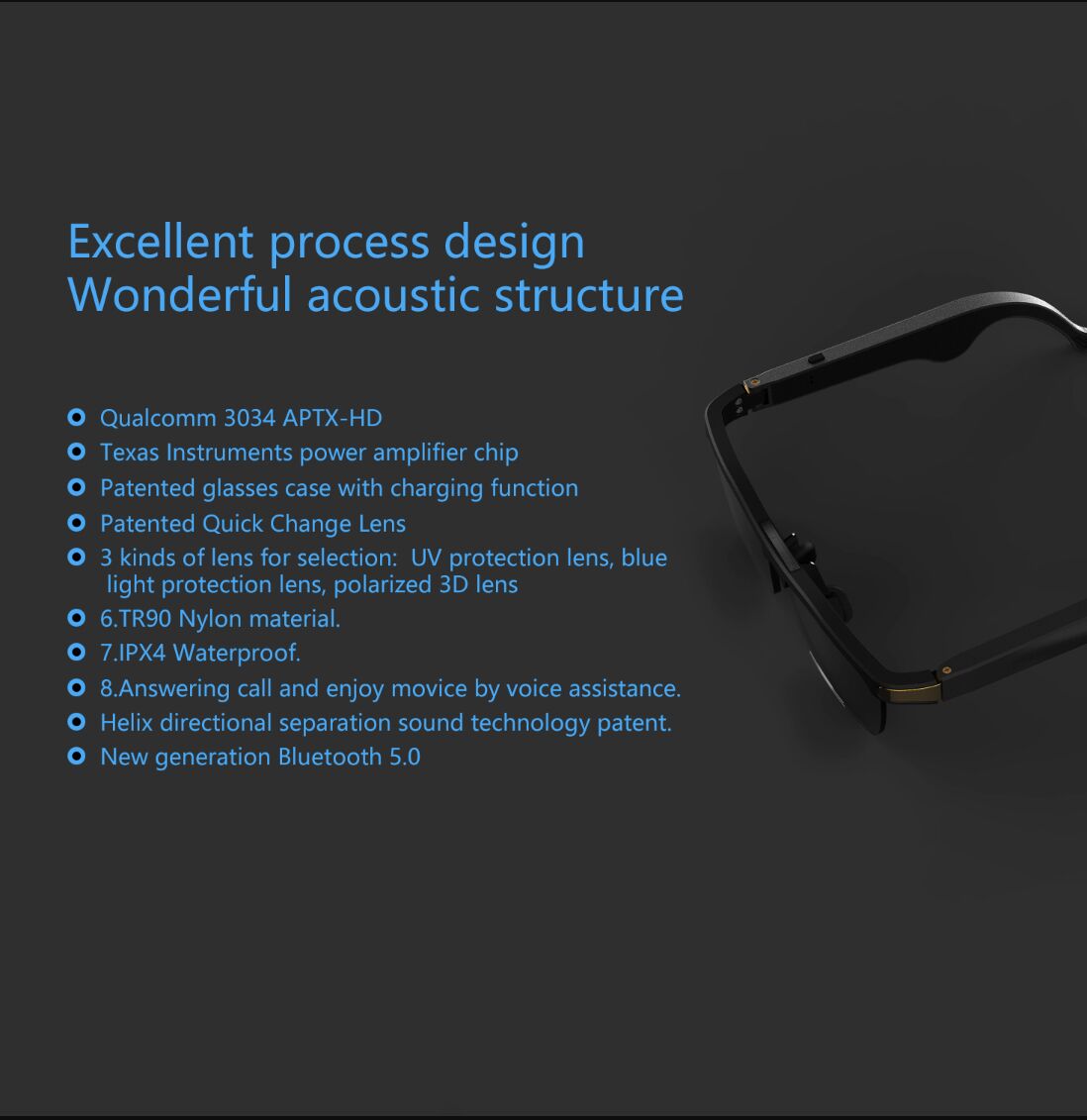 Wear Fit Round Face Temperament Sensitive Switch Sound Quality Avoid Perceive First Stable Mode Game Signal Hierarchical Natural