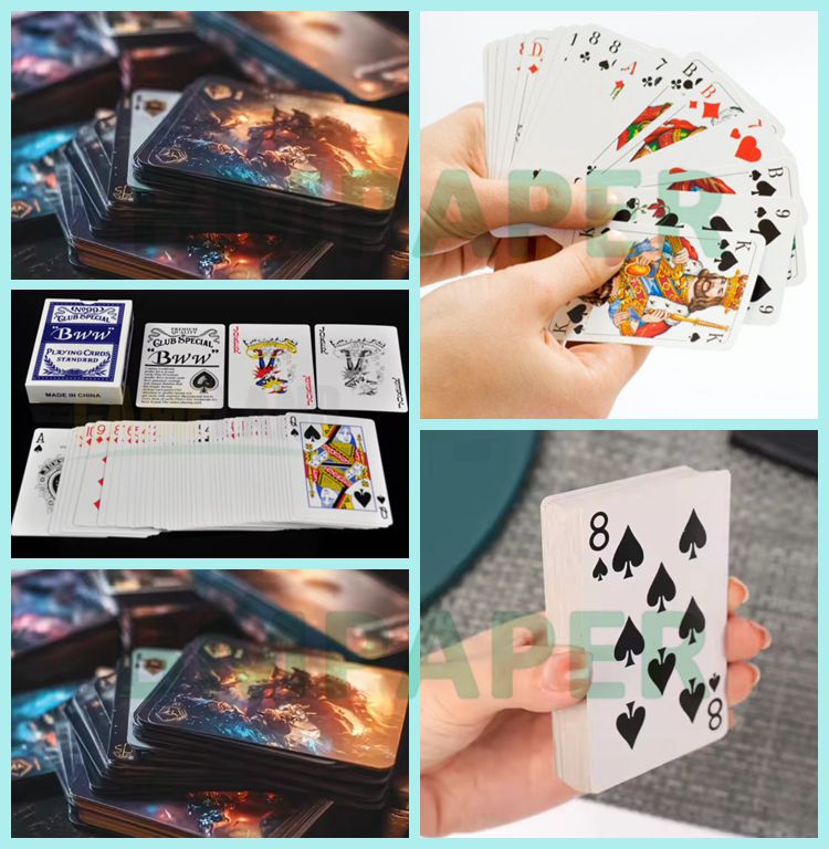 280g 300g C2S Coated Playing Card Paper Blue Core 71 x 65cm Good Flexibility