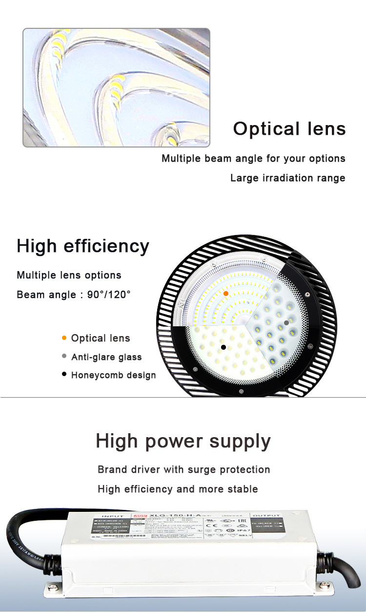 100w 150w 200w Led High Bay Light Factory Industrial High Bay Led Lighting