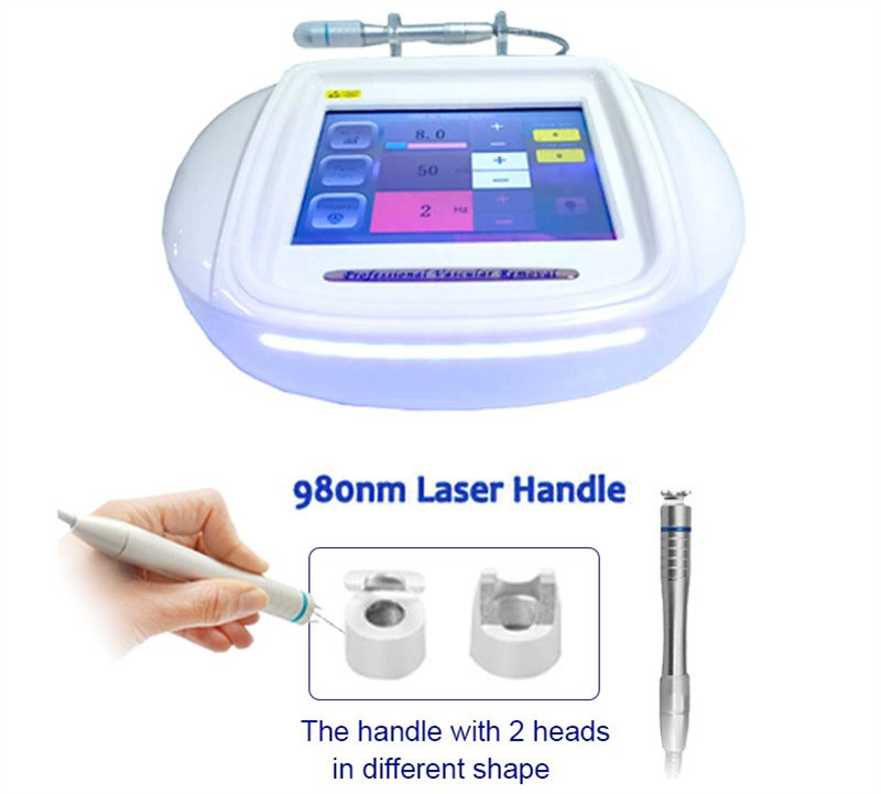 Portable Diode 980nm Laser Spider Vein Removal Machine / Vascular Laser Machine