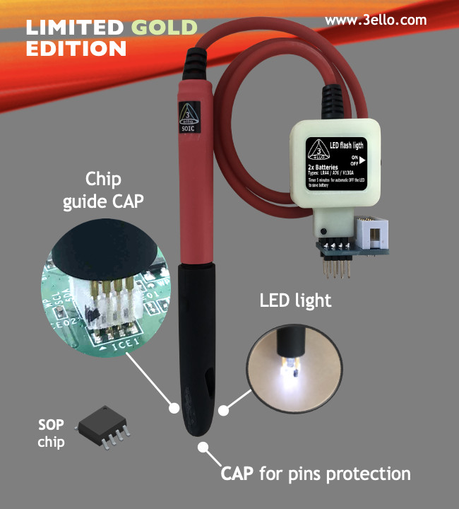 UPA CABLE SOIC-8 TO DIP-8 cable for EEPROM FLASH Debuging Data in circuit/on board repairing tools dolden edit for car