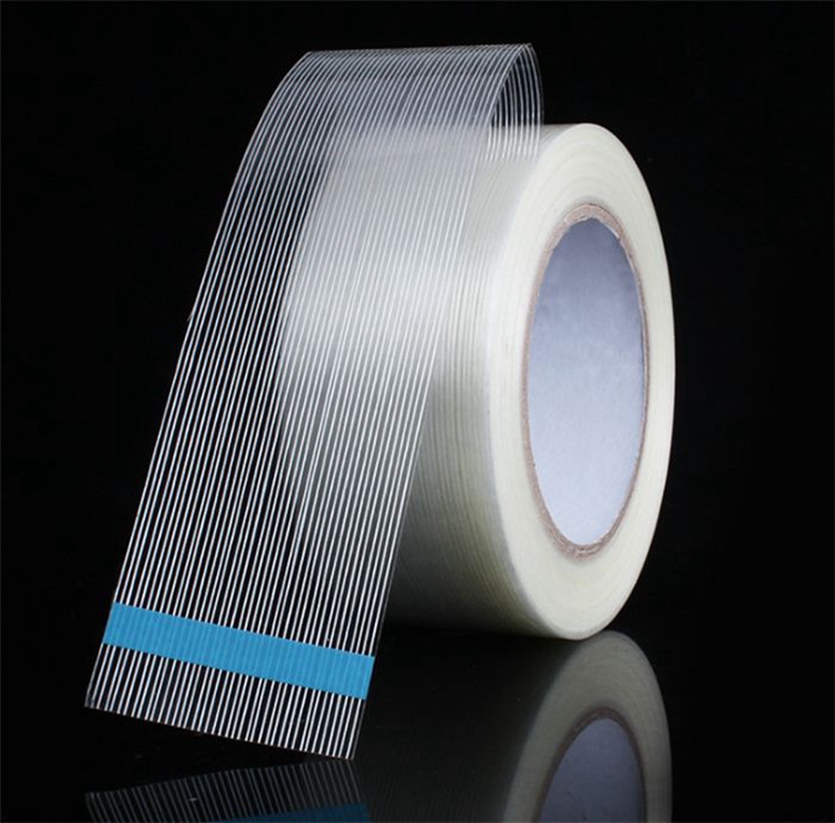 Block Design Packaging Hot Melt Adhesive Glass Fiber Tape PSA Glue