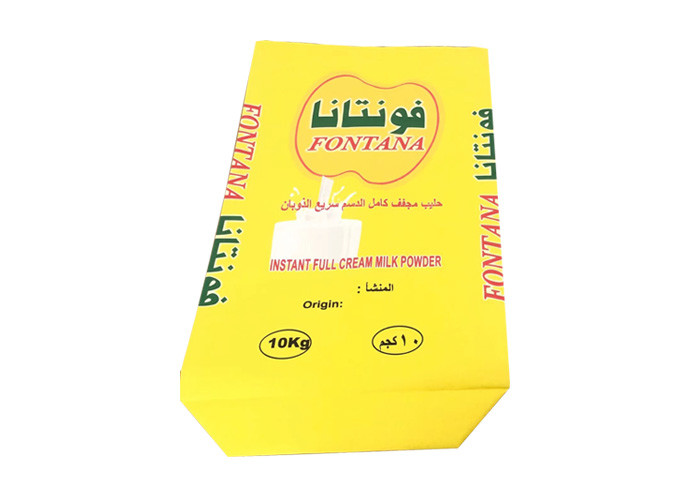 Milk Powder Packaging 20kg 25kg Multi Wall Paper Sacks 3 Layers Pe Lined