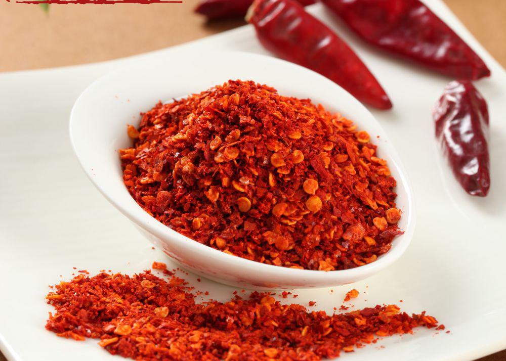 Pulverized Dried Chile Flakes Oiled Sun Dried Steamed Pizza Red Flakes Moisture 8%
