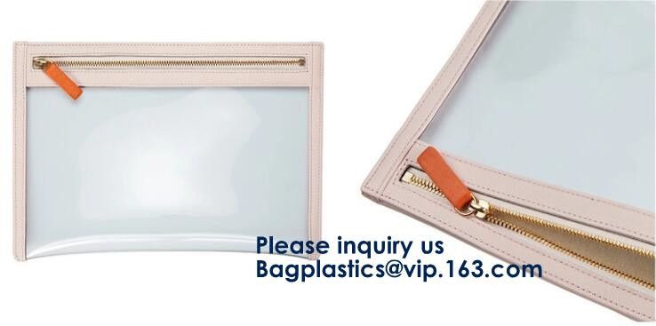 OEM Makeup Cosmetic Bag Commodity Package Packing Soft Customized PVC Slider,Portable Washable Storage Bag Makeup Zipper