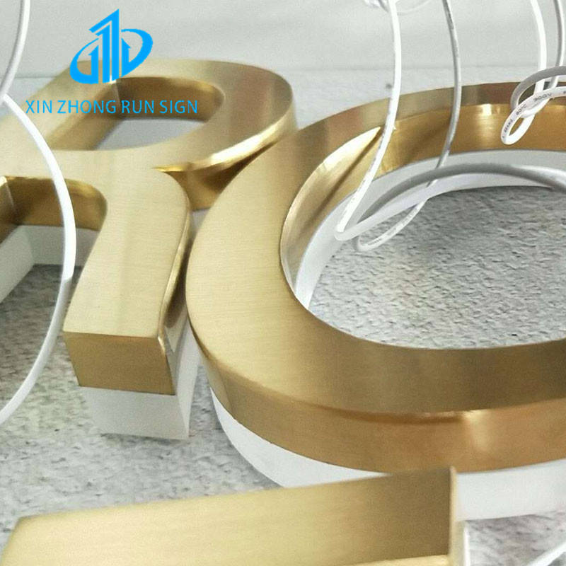 Company Logo Outdoor Backlit Letter Lights Waterproof Acrylic Metal Led Letter Light