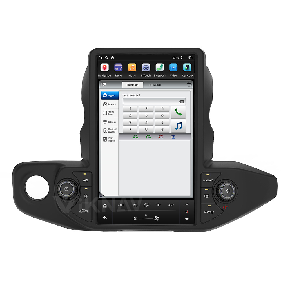 Viknav Car Radio For Jeep Wrangler (2018-2021) 13.6 inch GPS navigation DVD multimedia auto stereo 2din