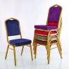 Buy cheap Purple Crown Back Stacking Banquet Chair H94CM Commercial Banquet Chairs from wholesalers