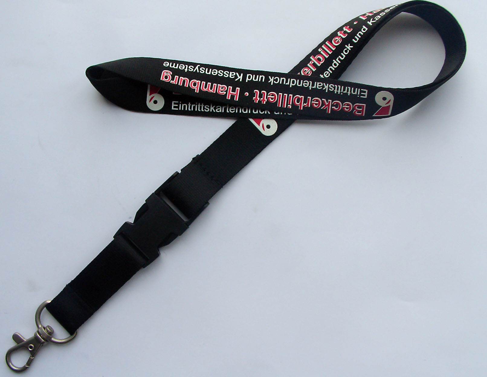 Pink Color Printed Custom Polyester Lanyards For School Id , Environment Friendly