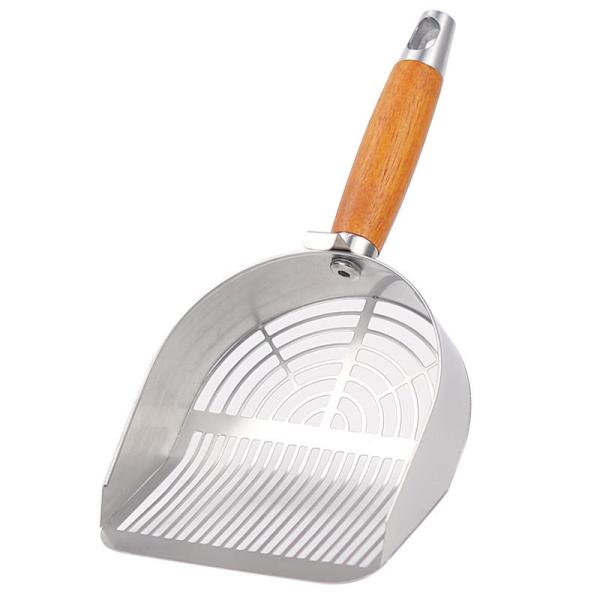 Professional-Grade 304 Stainless Steel Cat Litter Scoop - Heavy-Duty Pet