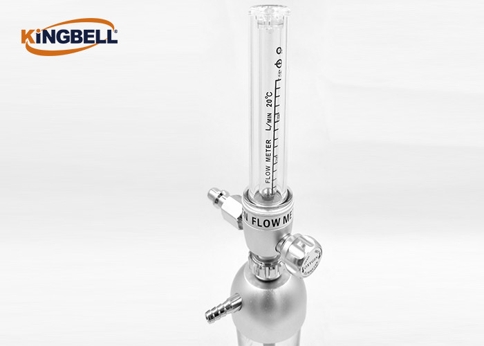 Ward Wall Mounted Medical Oxygen Flowmeter Stainless Steel White Color