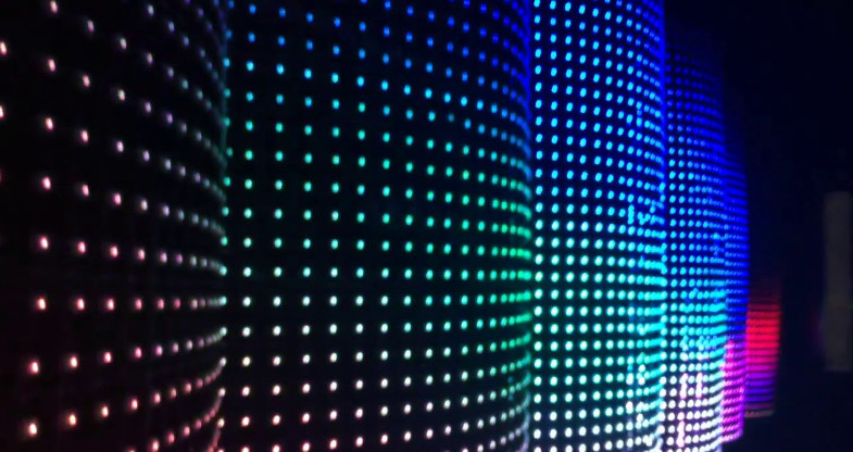 Waterproof LED Mesh Screen for Indoor Advertising Display Work Voltage DC12V