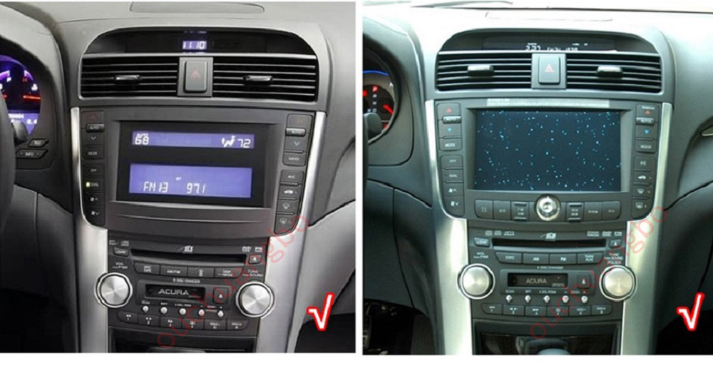 Ouchuangbo car radio stereo gps for Acura TL 2004-2008 tape recorder navi android 11