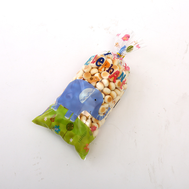 Custom Order Accepted Cellophane Gift Bags For Bakery Biscuits Chocolate And Desserts