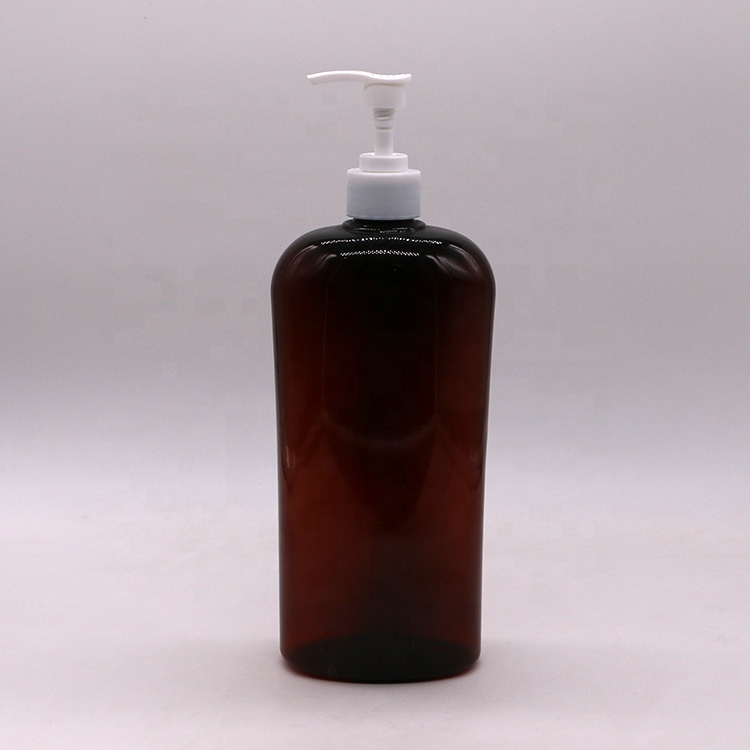 Screw Cap 750ml PET Customizable Color Shampoo/Lotion Bottle For Cream Printing Material