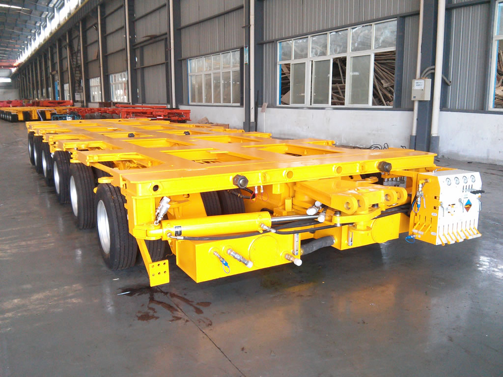 Semi-Trailer Self-Propelled Modular Transporter Trailer for Bridge Beam Transport