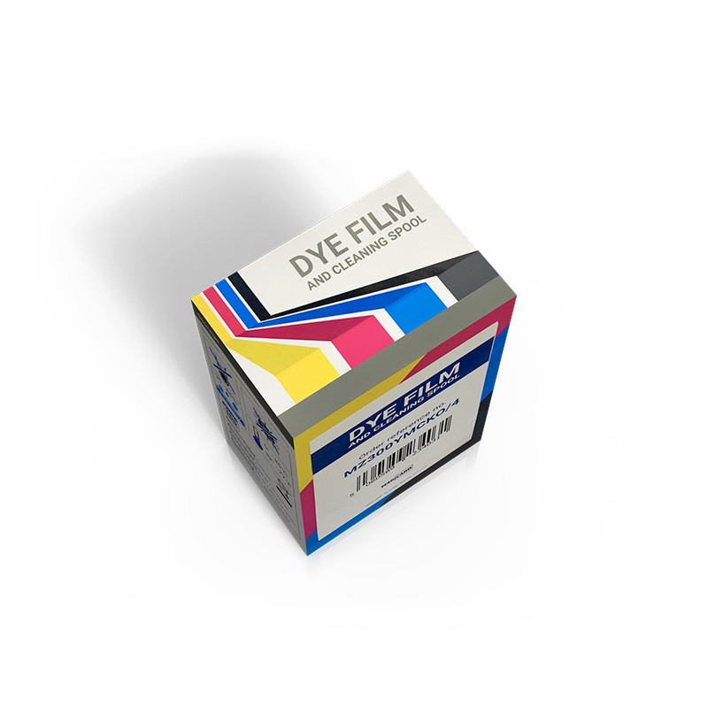 Magicard Ribbon Original Import MZ300YMCKO Dye Film And Cleaning Spool 300 prints/roll