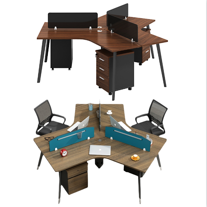 Office Work Station Desk Furniture 6 Person Workstation Table for Cubicles and Offices