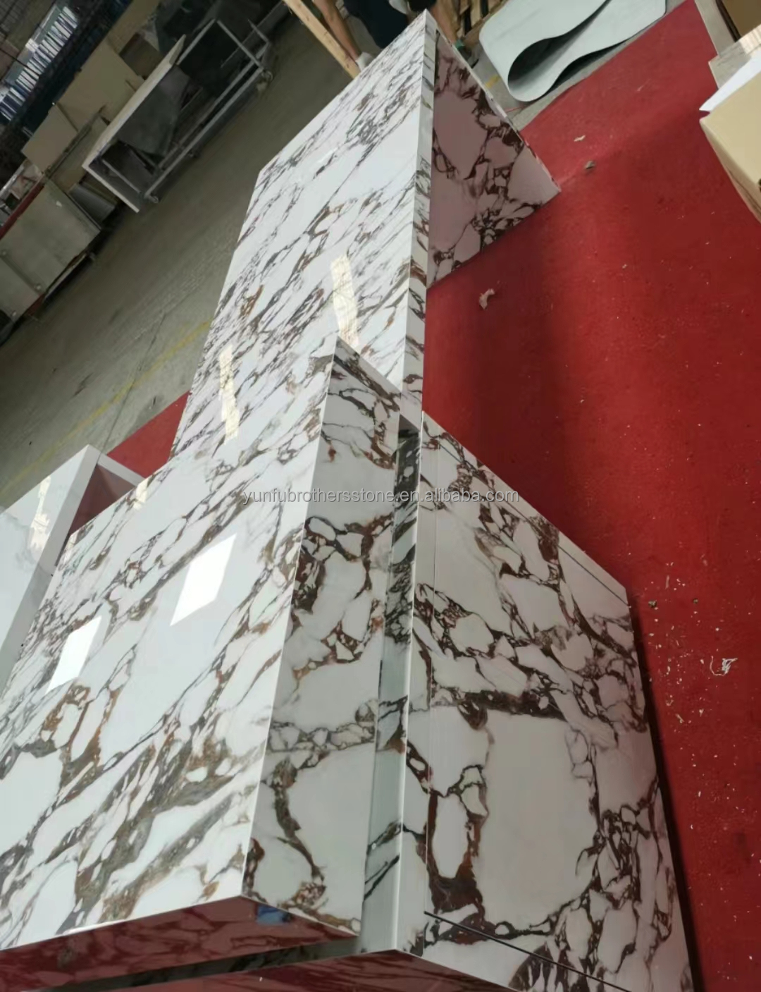 Modern Calacatta Viola White Marble with Purple Vein Slabs Elevate Your Dining Room Table Set Kitchen Countertop Bathroom Staircases