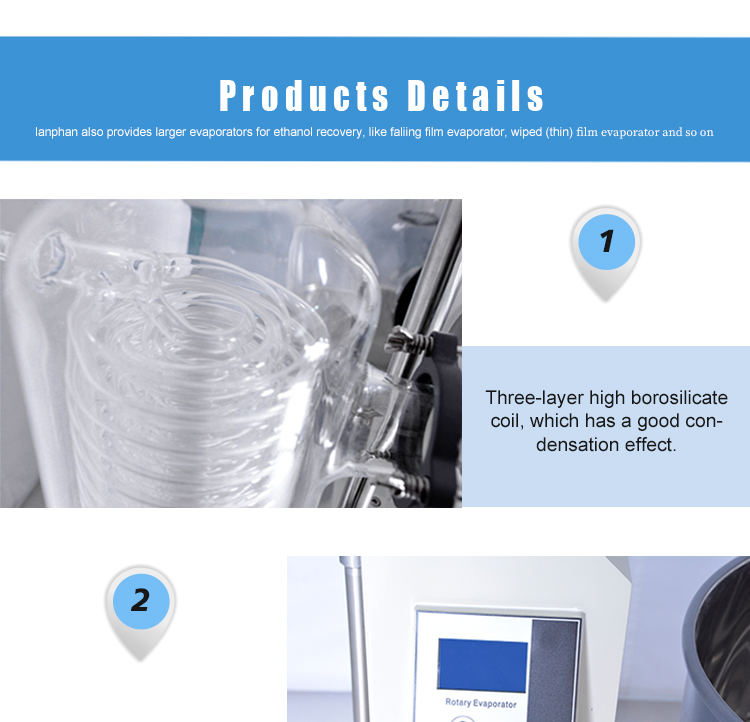 CE Electric 6.5KW Auto Lifting 50l Rotary Evaporator