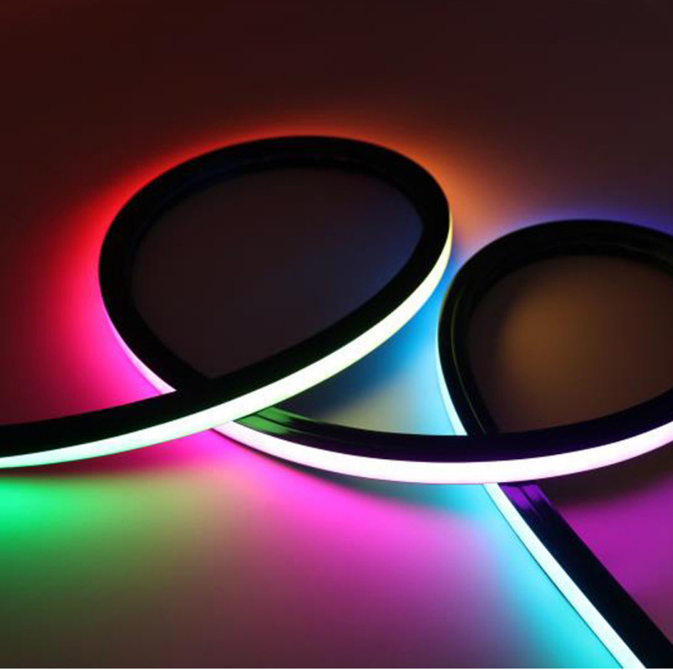 5m Flexible Control App Remote Multiple Modes RGB Neon Silicone Strip