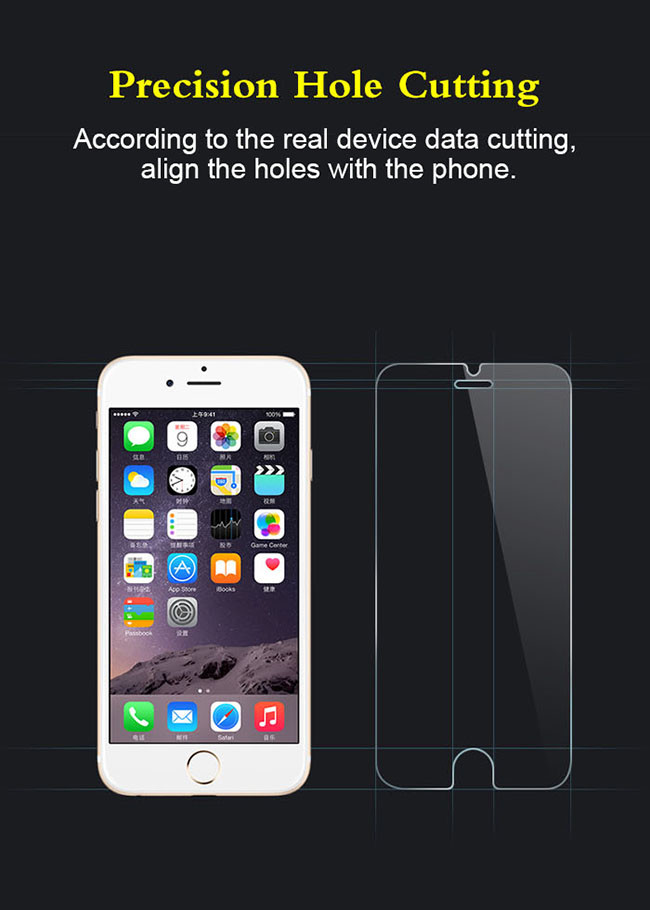 Shockproof 9H Hardness 0.33mm Tempered Glass Screen Protector