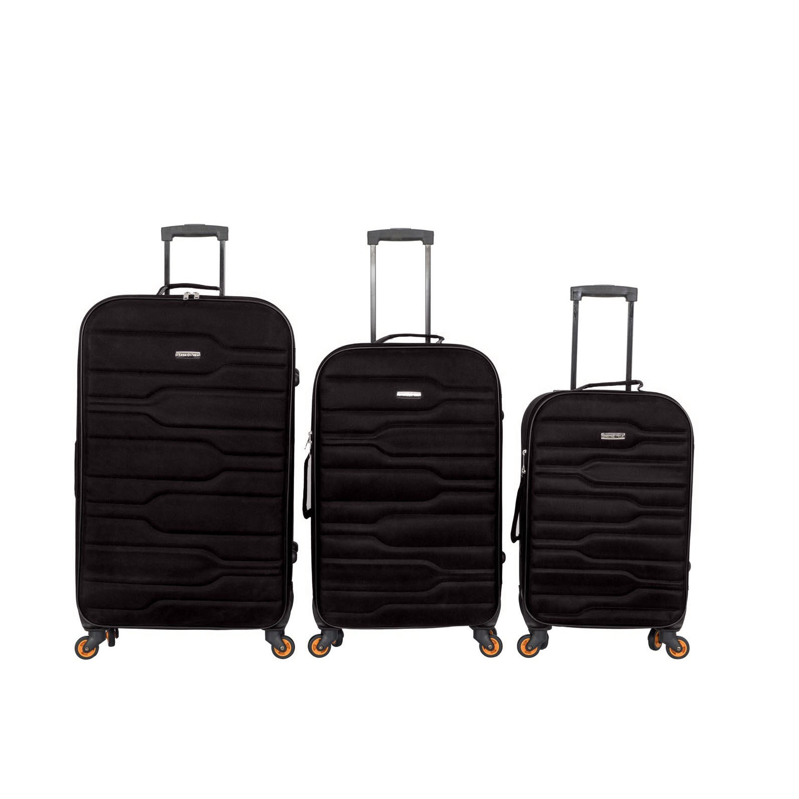 Black 0.8mm Aluminum 170T ODM EVA Expandable Luggage