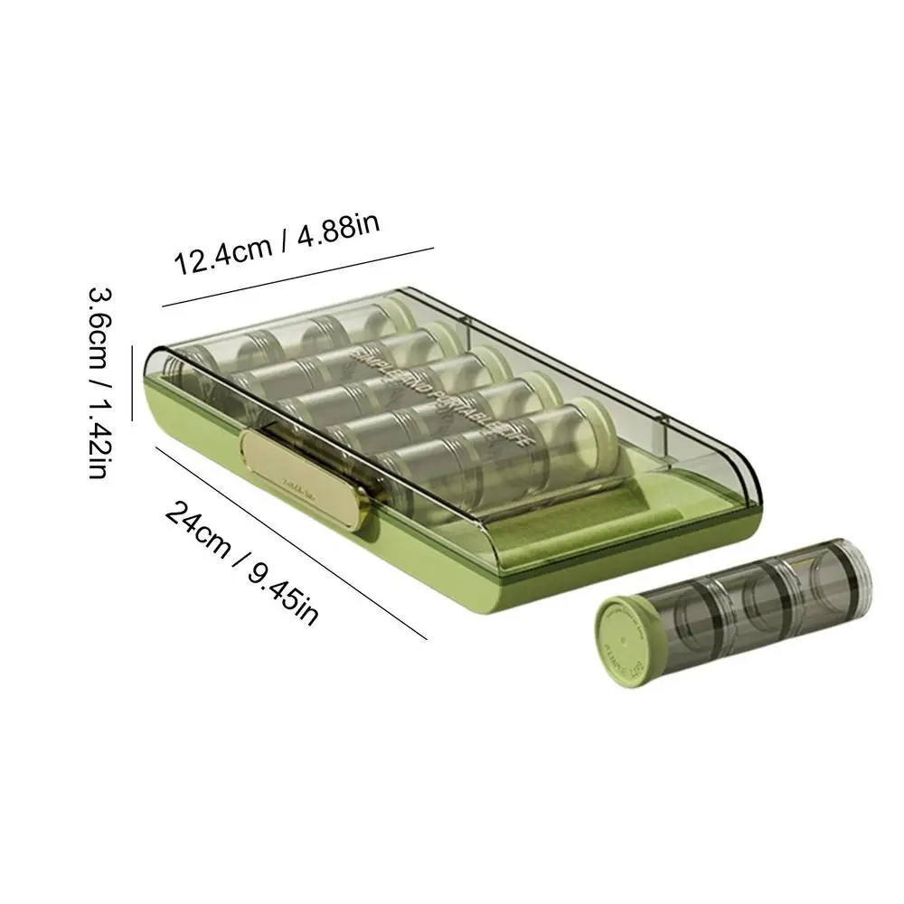 Portable 21 Grids Weekly Pill Organizer Pill Container Vitamin Organizer 7 Days Pill Organizer