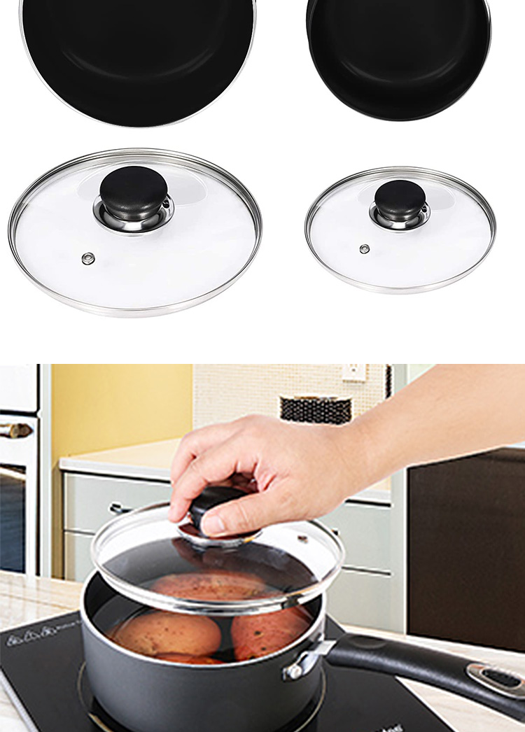 New Design Kitchen Cooking Sauce Pan Cookware Milk Pot Aluminum Non-stick Saucepan Cookware Sets With Bakelite Handle