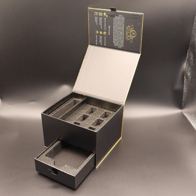 Greyboard C1S Luxury Gift Box Packaging Used For Whiskey Chilling Stones
