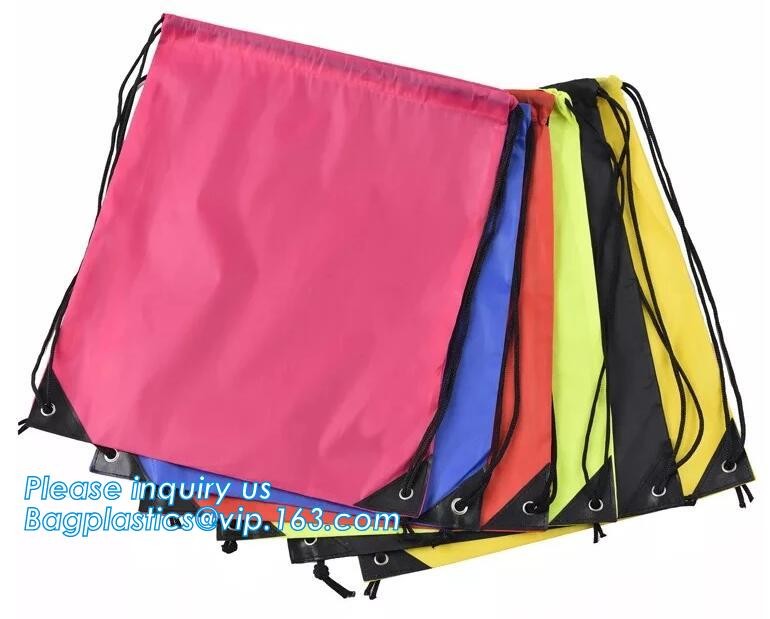Promotion Custom Eco Friendly Sublimation Polyester Folding Shopping Bag,Promotional Sports Gym Sack Polyester Drawstrin