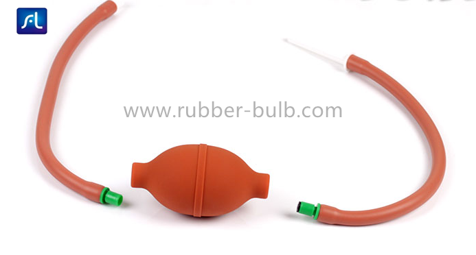 Medical Rubber Anal Cleaner Enema Bulb Syringe Anal Douche Bulb for Enema and Vaginal Health, Orange 4