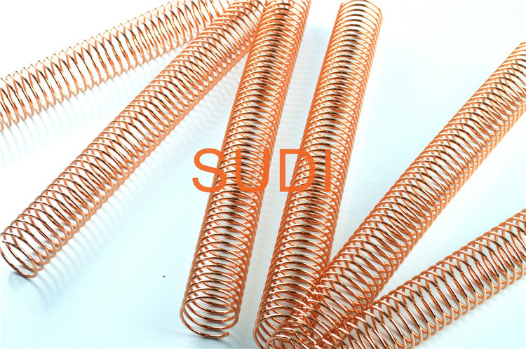 48MM 12" Pitch 4:1 Metal Coil Bound Spine Gold Plated Material
