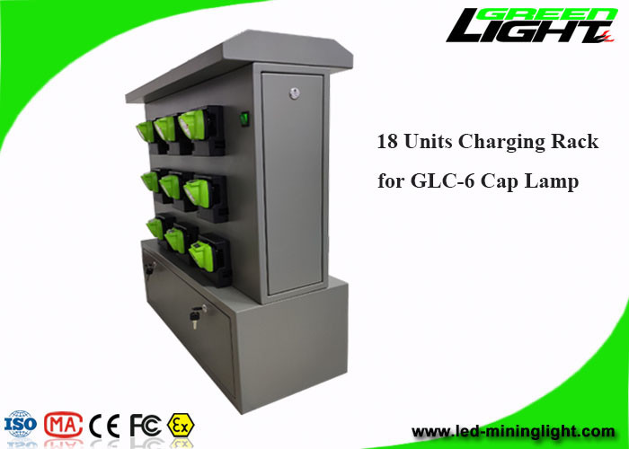 18 Units Charging Rack for GLC-6 Cordless Cap Lamp Customization OEM Available