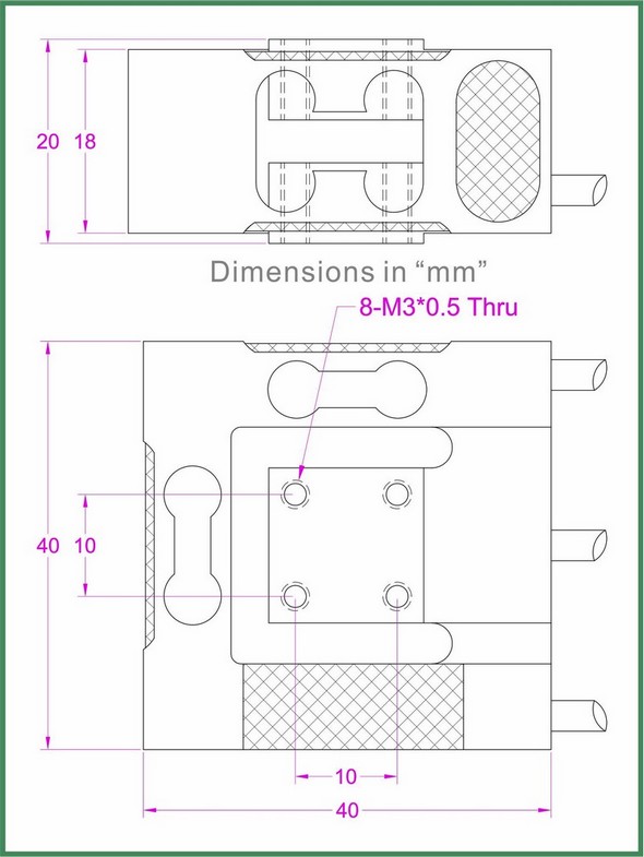 3 axis load cell 10N 20N 30N 50N 100N