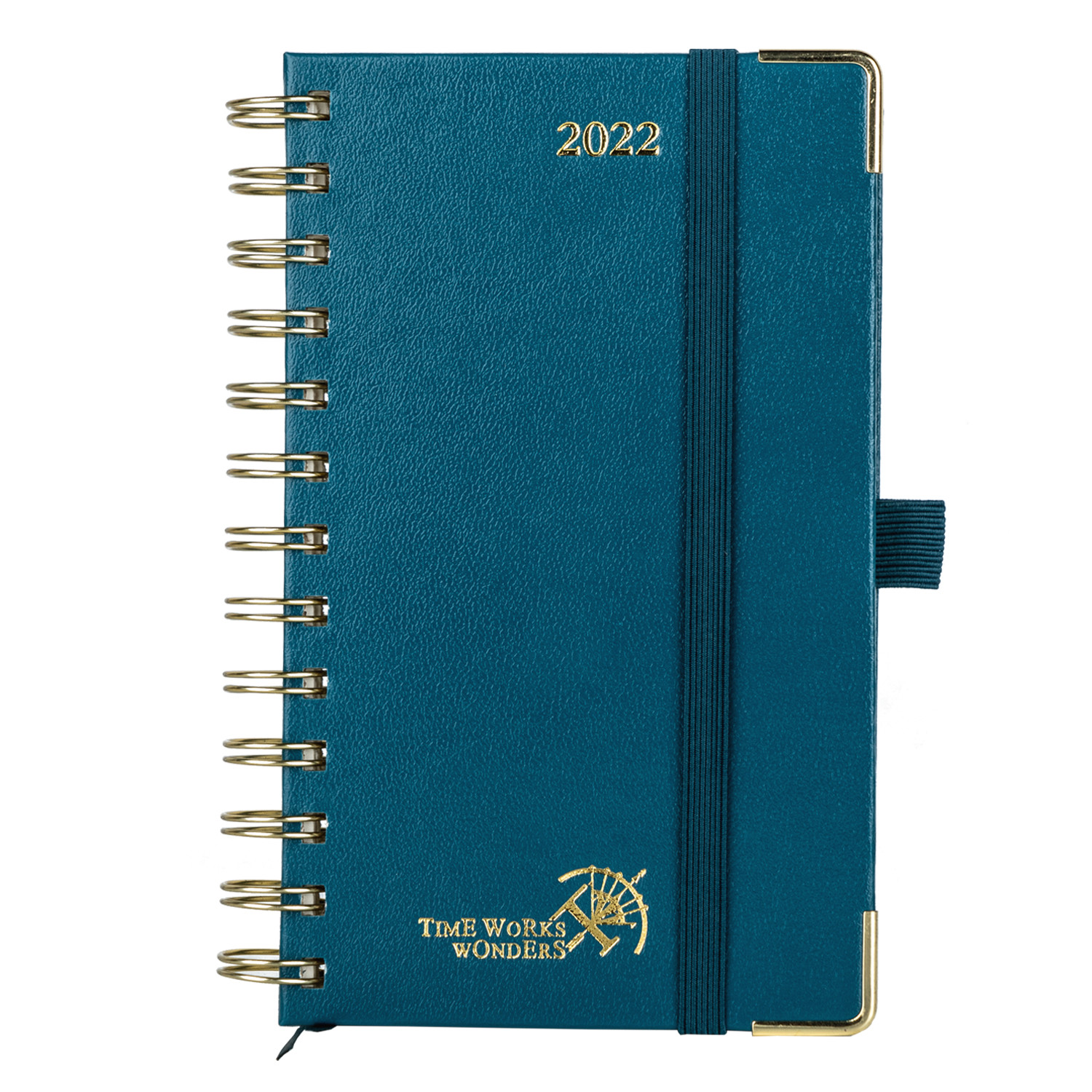 4.13''X6.75'' Medium Academic Planner 2023 Spiral In Pacific Green