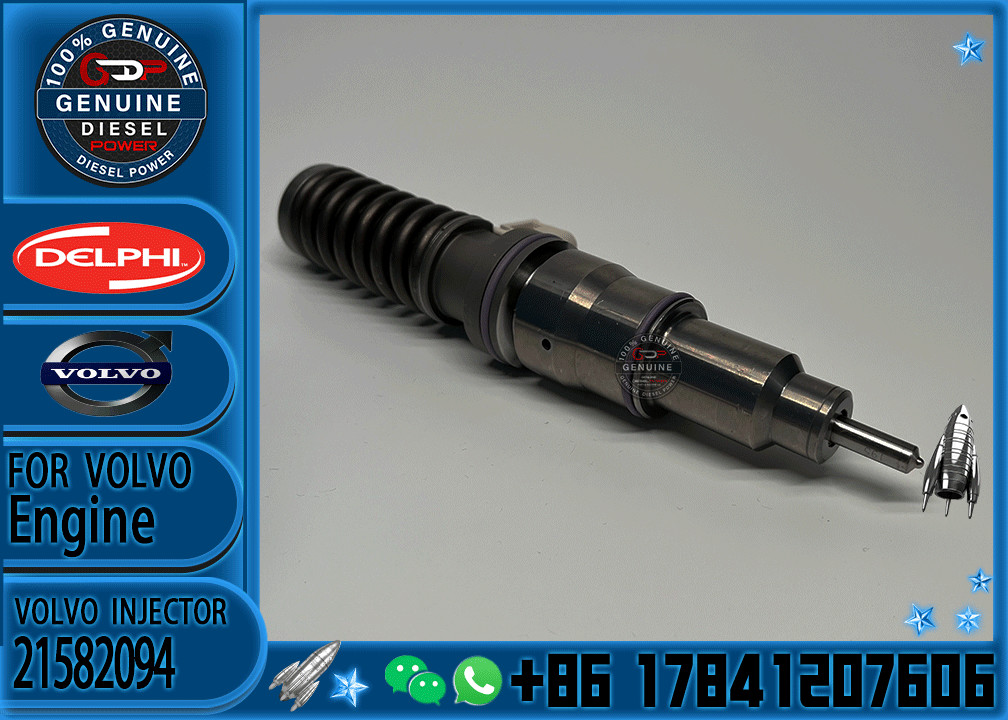 Diesel Engine 4 Pin Fuel Injector 21582094 BEBE4D35001 for Volvo D11A MD11 Engine