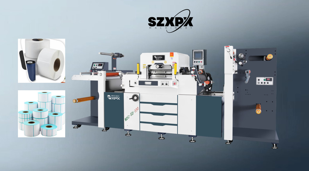 Professional Gray White Flatbed Die Cutting Machine with Safety Protection System