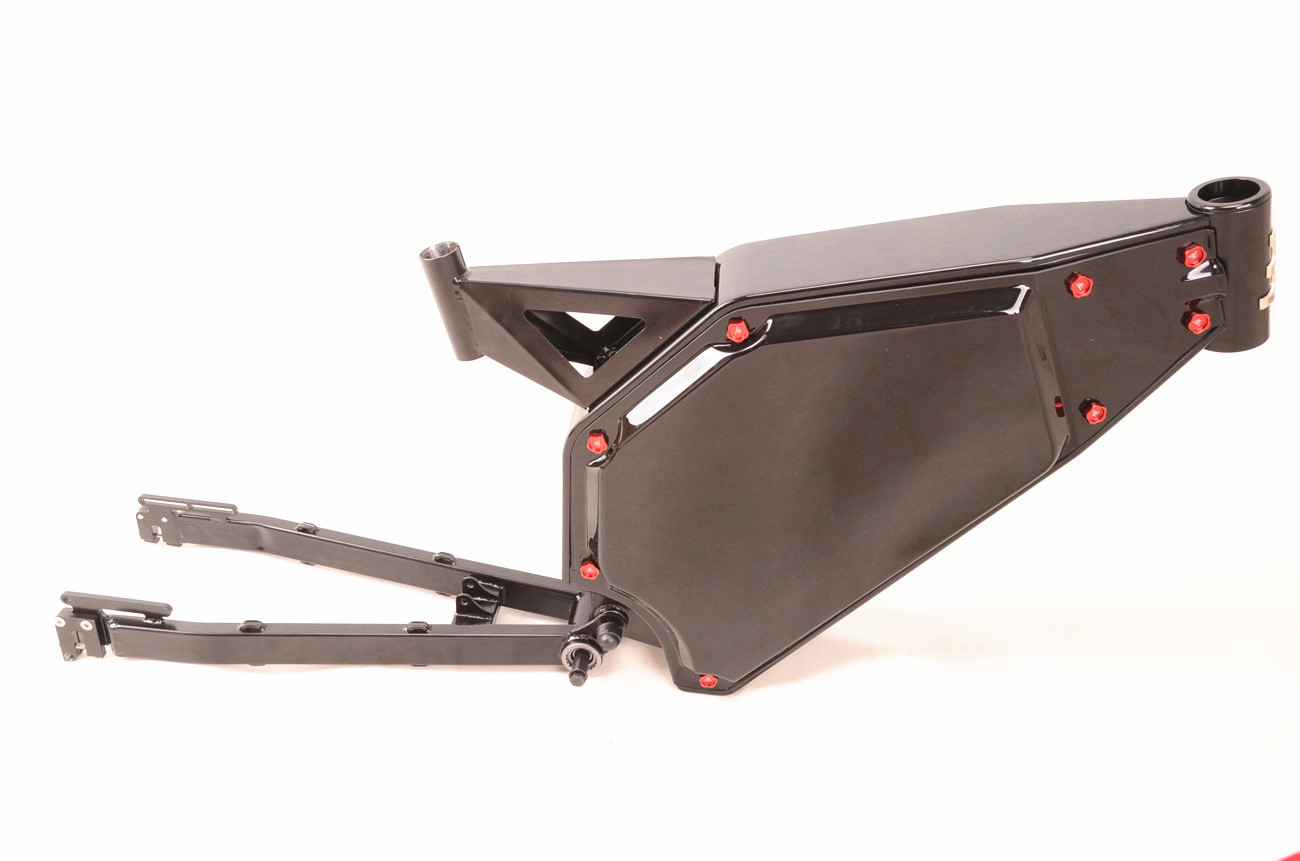 135mm or 155mm Drop Out Carbon Steel Enduro Bike Frame , Full Suspension Mountain Bike Frame