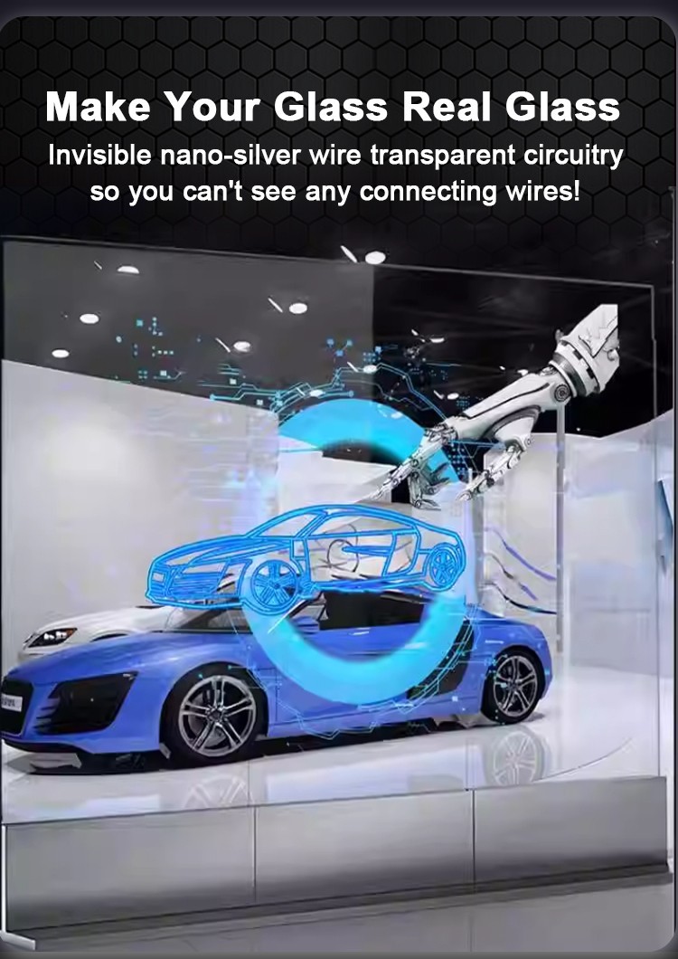 Custom Flexible Transparent LED Film Display P10 Outdoor LED Video Wall