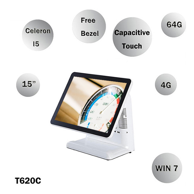 Touch Screen Retail All In One Pos / Cash Register With Free POS Software