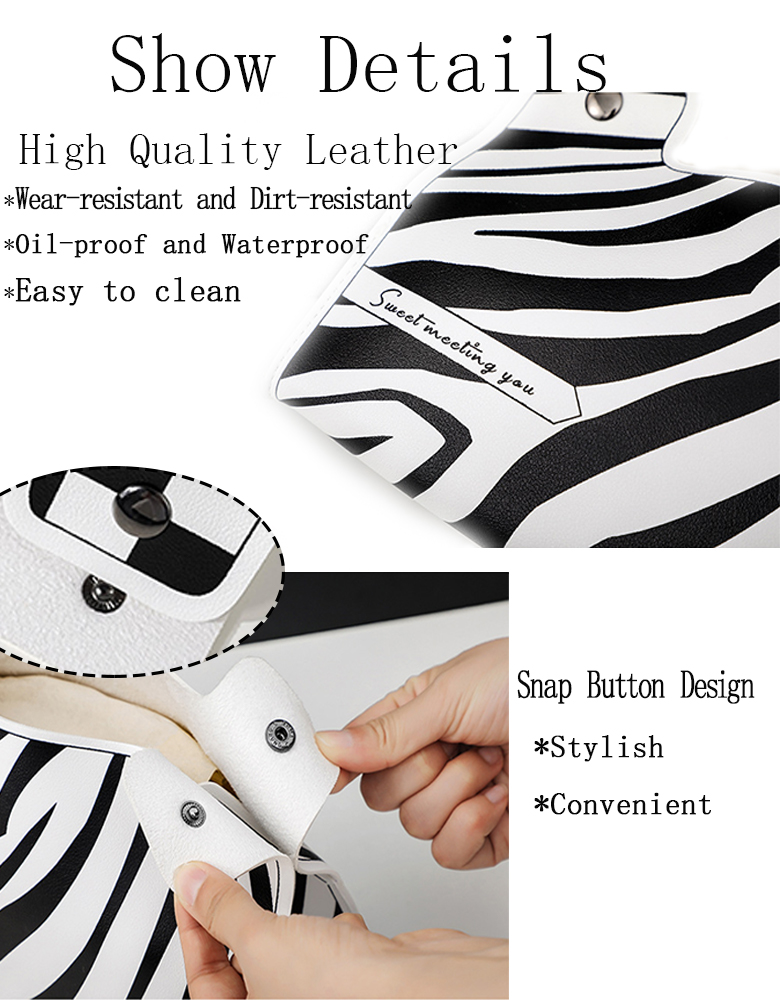 Portable Luxury Fold Washable Leather Napkin Holder for Home Restaurant and Banquet