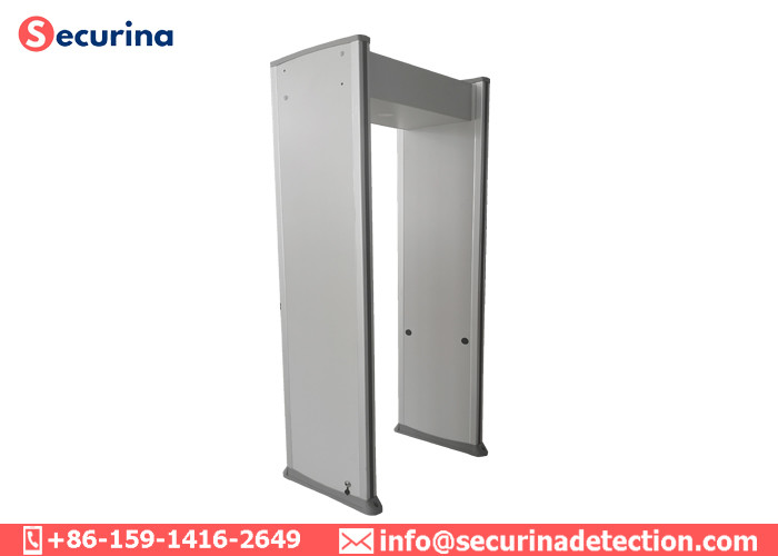 Small LCD Display Walk Through Metal Detectors 8 Zones With Self - Diagnostic Program