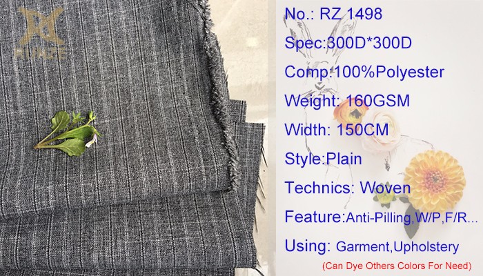 Density customized Woven Black And White Yarn Double Stripes Fabric For Suits Outfits