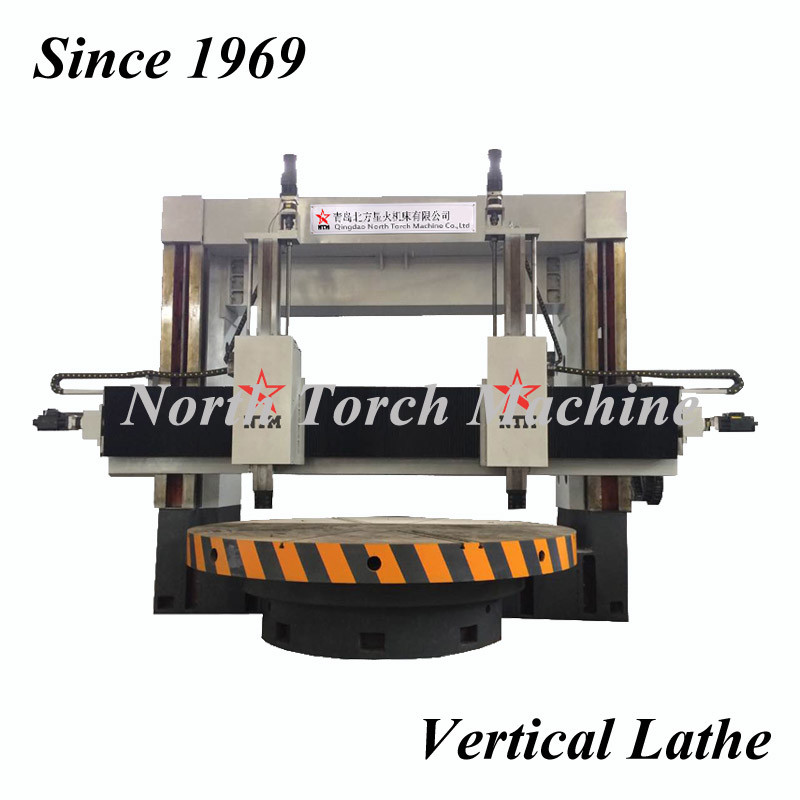 Metal Vertical Lathe Machine , Industrial Metal Turning Lathe Double Columns